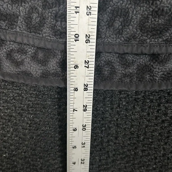 Abercrombie & Fitch Womens XL Gray Leopard Fleece Snap Neck Pullover M78 - Picture 5 of 6